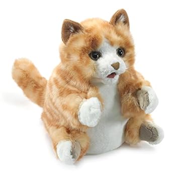 Rag Book Orange Tabby Kitten Puppet Book