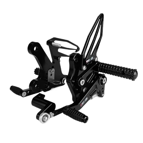 Commandes reculées noires en alu CNC pour moto Kawasaki Ninja 400 Z400