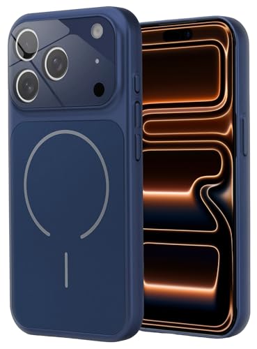 Image of SHINESTAR iPhone 17 Pro Max Case - Premium Shockproof Protective Cover, Wireless Charging Compatible, Slim & Durable Luxury Back Cover with Camera Protection (Blue)