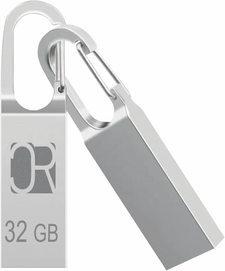 CROSS 3.0 USB Flash Drive/Pen Drive with Metal Body - Silver | External Storage Device 4GB 8GB 16GB 32GB 64GB 128GB 256GB Pen Drive | Compatible with Laptop, Desktop, Projector, Car, Audio (32GB)