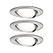 Produktbild Paulmann Einbauleuchte LED Nova rund 6,5W GU10 Eisen IP23 sprühwassergeschützt 3er-Set schwenkbar 3-Stufen-Dimmbar