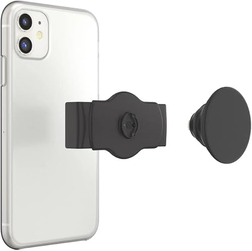 Miniatura 7 de PopSockets - Agarre para teléfonos y fundas, agarre deslizable para teléfono con soporte expandible, bordes cuadrados, tejido de carbonita negra