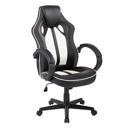 Moob Cadeira Gamer Giratória Royale Com Regulagem de Altura Preto/Branco