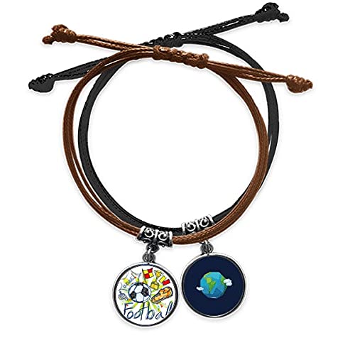 Pulsera de fútbol antialérgica de cuero para evitar molestias en la muñeca