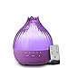 Humidificador Aromaterapia Ultrasónico, Difusor de Aceite Esenciales, Unipampa Difusor de Aromaterapia Ultrasónico, Altavoz de Control Remoto, 7-Color LED, Súper Mudo Difusor para Hogar, Oficina