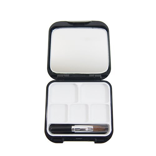 メイクパレット 角 300BK ブラック│メイク道具・フェイスケアツール 1個 (x 1) - メイクパレット角 - 商品画像