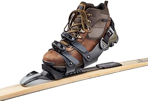 Nordic-Step Adjustable Shoe Harness for Cross-Country Skiing (Nordic-Step Model NNN-BC Adjustable Shoe Harness for Cross-Country Skiing), Black