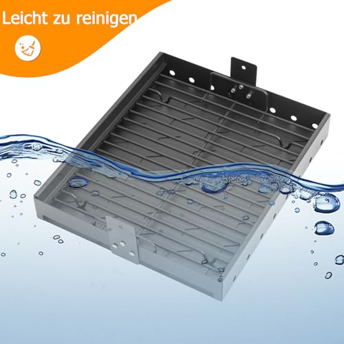 38-73cm Verstellbare Holzkohleschale für Tepro Toronto, TAINO Hero XL Holzkohle Grills, Kohleschale Grill Ersatzteile für Activa Angular, EL Fuego Montreal, Universal Holzkohlerost Ersatzteile