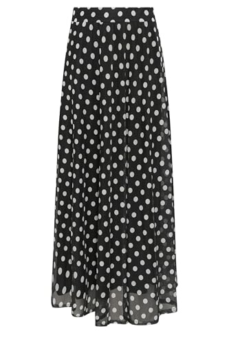 Long Tall Sally - LTS Tall Spot Mesh Midi Skirt - Women's Black