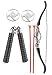 Produktbild 24costumes Ninja Set für Kinder & Jugendliche | ideal für Karneval & Fasching: Modell: 6er Set: Wurfsterne, Stabwaffe, Bogen & Pfeile