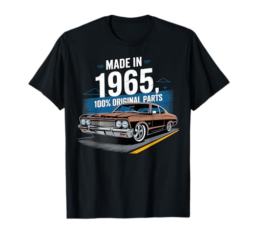 Hecho en 1965 Muscle Car Entusiasta Classic Muscle Car Camiseta