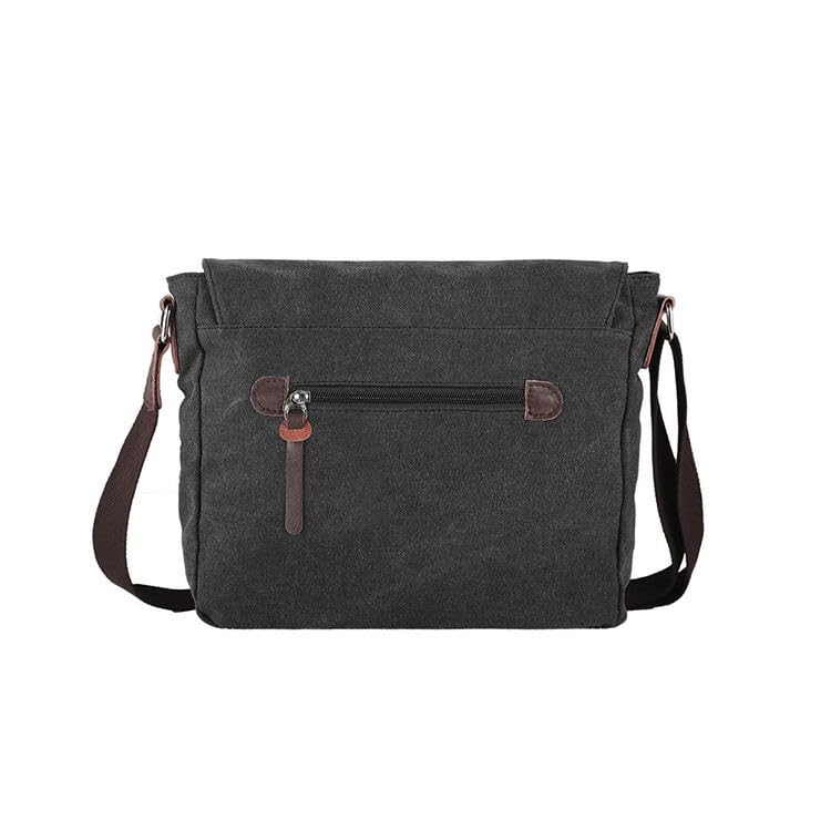 Image of Handcuffs Vintage Canvas Messenger Bag for Men & Women Crossbody Sling with Multiple Pockets Stylish Shoulder Satchel for College, Office, Travel & Daily Use