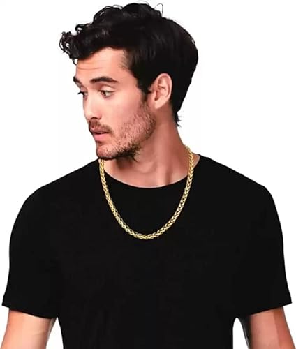 KRYSTALZ® Trendy Latest Rope Style Gold Stainless Steel Mens Neck Chain (Pack Of 1) 3 41TeaV2ZQpL. SL500