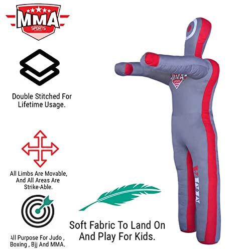 Mma Sports Kids Grappling Dummy Mma Bjj Jiu Jitsu Karate Kick Boxing Throwing Practice Dummies For Children - 4 Ft -Unfilled #TOP6