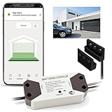 DOMO-MATIC Controlador Inteligente de Puerta de Garaje WiFi 2.4 GHz compatible con Alexa, Google, Tuya, con Sensor de Estado, 220V 12-24VDC (220 V (EU PLUG))