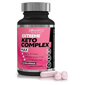 Nieuwe Extreme Keto Complex Max – Geavanceerde ketogene formule voor gewichtsverlies vetverbrander dieetpillen | met…