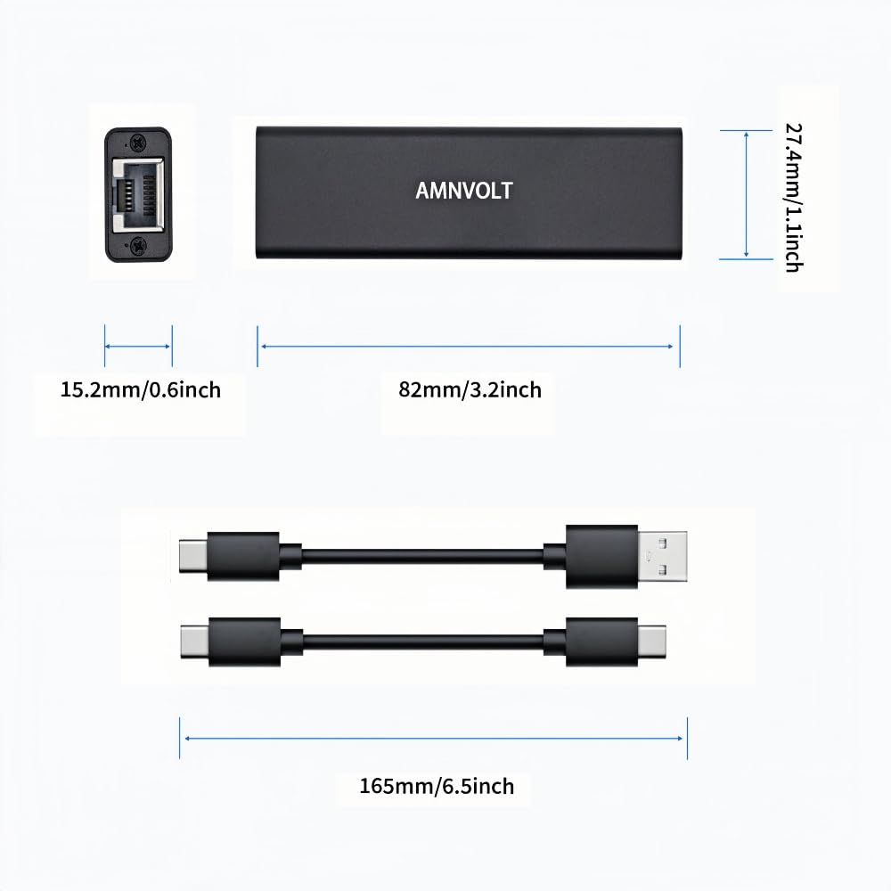 Adattatore Ethernet USB 5 Gbps, convertitore di rete LAN ad alta velocità da USB 3.2 a RJ45, USB tipo A/C Realtek RTL8157, connessione di rete LAN cablata 5G, 2.5G, 1G, 100Mbps per Windows, Mac OS