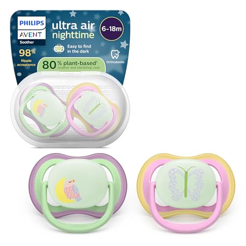 Philips Avent ultra air Nighttime Schnuller – kiefergerecht geformtes...