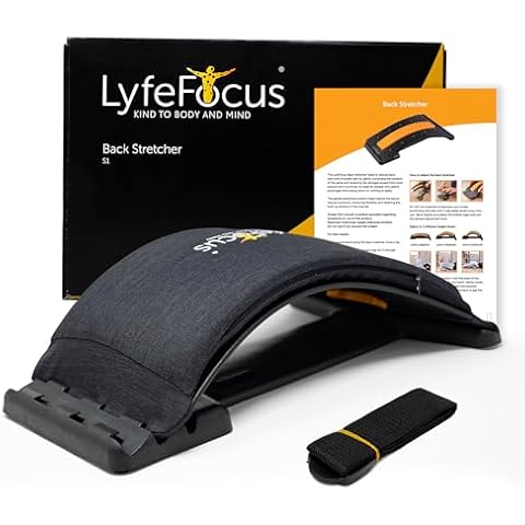 LyfeFocus Back Stretcher with Memory Foam Cover