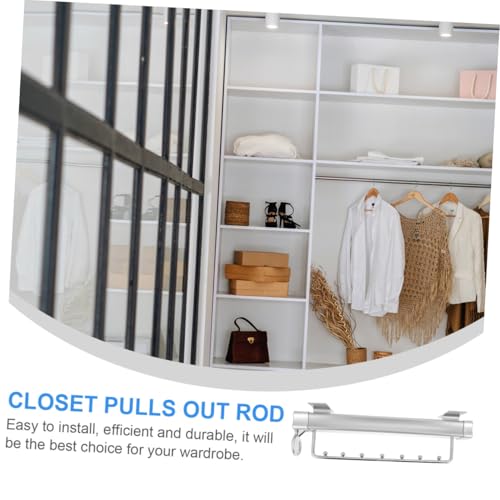 Support de cintre de garde-robe solide et rail de suspension de plafond - 7