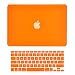 TOP CASE - 2 in 1 - Ultra Slim Light Weight Rubberized Hard Case Cover and Keyboard Cover for Old Generation Macbook Pro 13-inch 13" (A1278/with or without Thunderbolt) - Orange