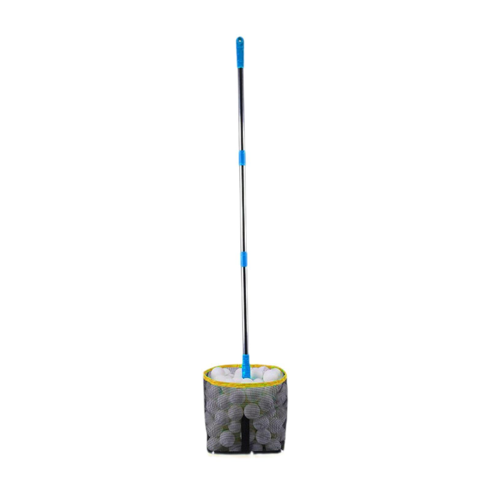 Paletta per Palline Pong in Acciaio Resistente, Accessorio Leggero per La Raccolta delle Palline con Sacchetto a Manico Estensibile, Ad