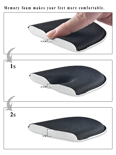 Image of riemot Memory Foam Insoles for Women & Men, Super Soft Replacement Innersoles for Sneakers Walking Shoes, Comfort Cushioning Shoe Inserts Navy-8mm EU 41