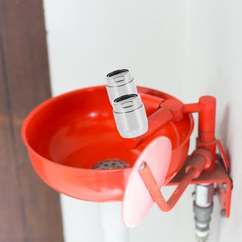 Image of iplusmile Eye Wash Nozzle with Filter for Emergency Eye Wash Station Industrial Safety Rinse Nozzle for Laboratory and Factory Use