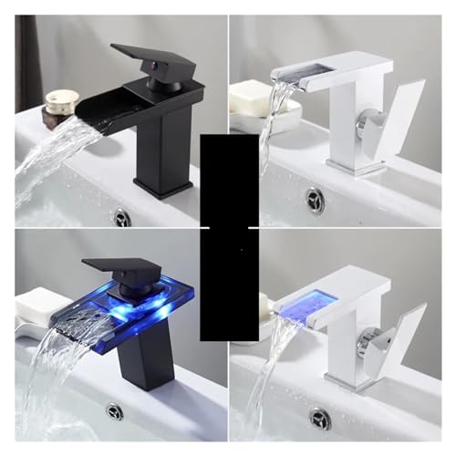 Grifo monomando cascada LED para renovar el lavabo de casa 6