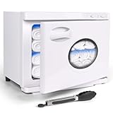 TopDirect Towel Warmer 23L, Large Hot Towel Warmer with UV-C Sterilisation & See-Through Window, XL Capacity Towel Heater Cabinet for Spa, Salon, Home (Holds 30+ Towels)