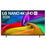 LG NANO Smart TV 4K UHD AI 75 pollici Serie NU8E 75NU8E0B3LA, Smart TV 4K, Processore con Nano Detail Enhancer, AI Chatbot, AI Concierge, HDR10 Pro, FILMMAKER Mode, Design Linear Flow, 3 HDMI, TV 2026