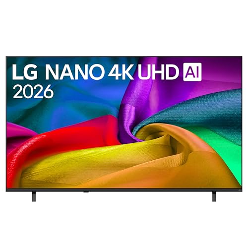 Immagine di LG NANO Smart TV 4K UHD AI 75 pollici Serie NU8E 75NU8E0B3LA, Smart TV 4K, Processore con Nano Detail Enhancer, AI Chatbot, AI Concierge, HDR10 Pro, FILMMAKER Mode, Design Linear Flow, 3 HDMI, TV 2026