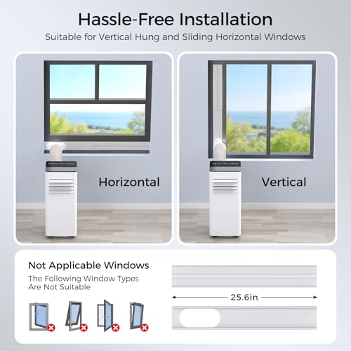 Image of 16000 BTU Portable Air Conditioner for Large Rooms & Bedrooms up to 850 Sq.Ft, Ultra Quiet 40dB Smart WiFi AC, 5-in-1 Cooling with Dehumidifier, Fan, Sleep Mode & Timer