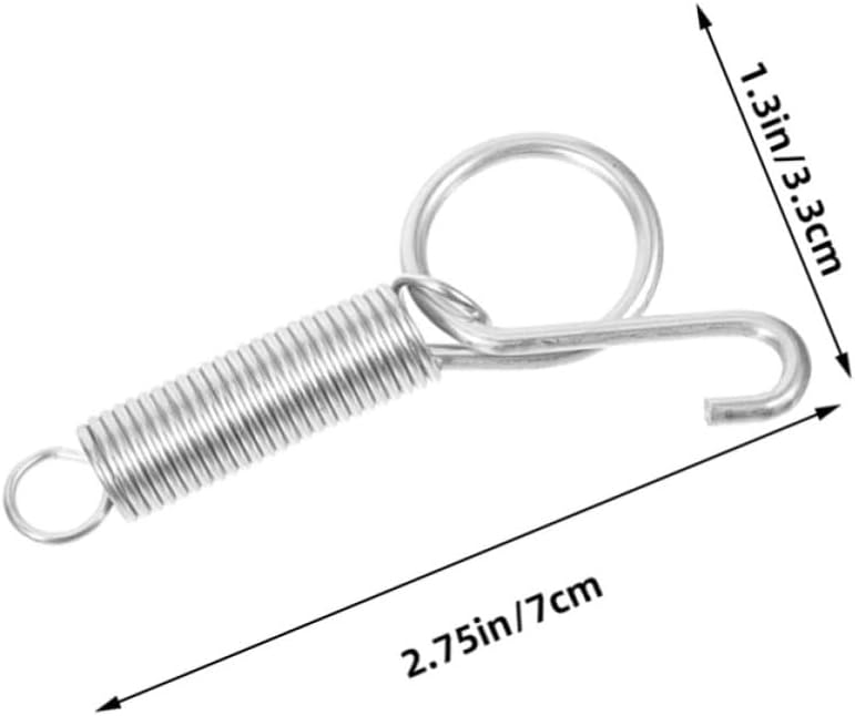 24pcs Stainless Steel Spring Hook for PET Cage Door Secure Closure image 2