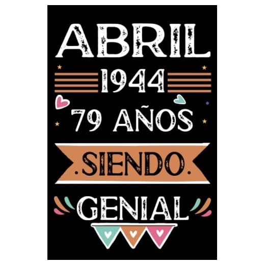 CUADERNO, Abril 1944, 79 Años Siendo Genial: Libro de visitas, cuaderno, 110 páginas de felicitaciones, idea de regalo, regalo Para la esposa, novia, mujer, La madre