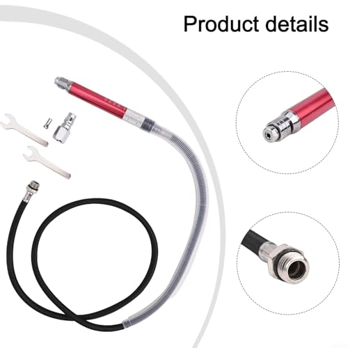 3PCS Pneumatic Engraving and Grinding Machine with Air Pen Set AT-010K for Metal Cleaning, Chamfering and Woodworking - Professional Tool for Model Makers with - Image 6