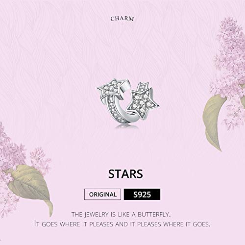 LaMenars - Ciondolo a forma di stelle, in argento