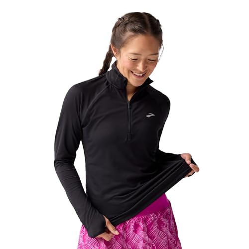 トップス brook Brooks Women's Dash 1/2 Zip 3.0, Lightweight Long Sleeve Running