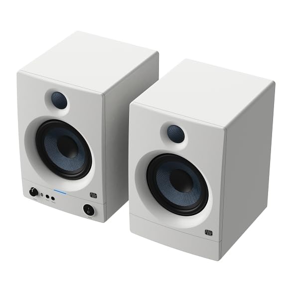 PreSonus Eris 5BT Gen 2, altoparlanti monitor da studio con Bluetooth, coppia, 5 pollici, altoparlanti da tavolo alimentati a 2 vie, per multimedia, giochi, produzione musicale di qualità da studio