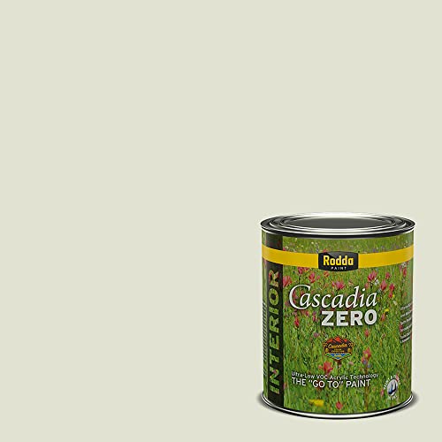 Rodda Paint CASCADIA ZERO Interior Satin Paint & Primer in One, Quart, Pale Green Tea