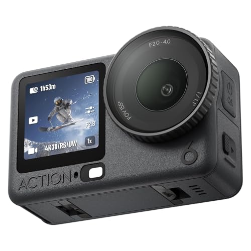 DJI Osmo Action 6 �X�^���_�[�h�R���{ �A�N�V�����J���� 1/1.1�C���`�X�N�G�A�Z���T�[���� f/2.0?f/4.0�ύi�� �ϊ��� 4���ԃo�b�e���[ �G�L�T�C�e�B���O�ȏu�Ԃ�f�����B�e�ł���8K�A�N�V�����J����