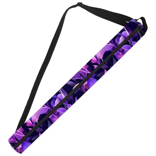 Funda térmica de cerveza para bolsa de golf con capacidad de 7 latas y diseño de hojas moradas