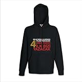 PULLOVER Rot; beschriftung Weiß-Schwarz-Gold 