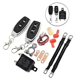 Hoppipola Interruttore di emergenza da 250 A, interruttore batteria da 12 V, telecomando, kit di montaggio (come da immagine)