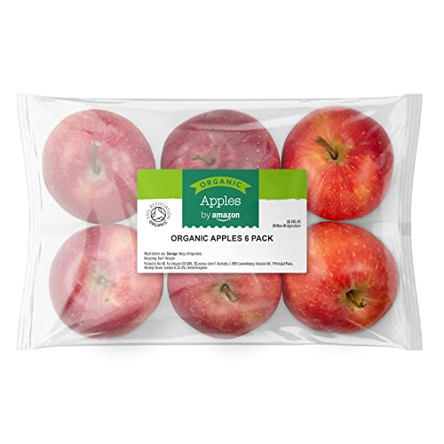 by Amazon Organic Apples, 6 Pack, Small