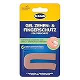 Dr. Scholl’s Gel-Zehenschutz aus Silikon für Damen und Herren – bei schmerzenden Fingern, Zehen, Hühneraugen und Blasen, Zehenbandage, Individuell Zuschneidbar, Handwaschbar