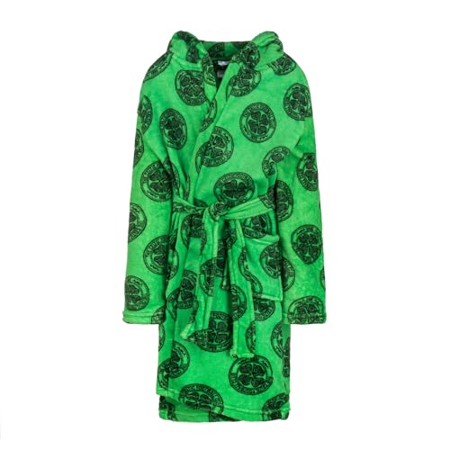 Celtic F.C. Boys Fleece Hooded Dressing Gown – Football Robe for Kids - Official Merchandise (UK, Age, 7 Years, 8 Years, Regular)