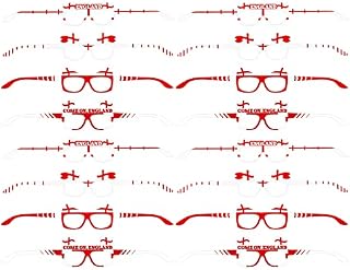 24 Pack England Novelty Glasses St Georges Day England Flag Glasses Football Fun Glasses Sporting Events Decoration for Euro 2022, Women's Euro 2022 Celebrations Party