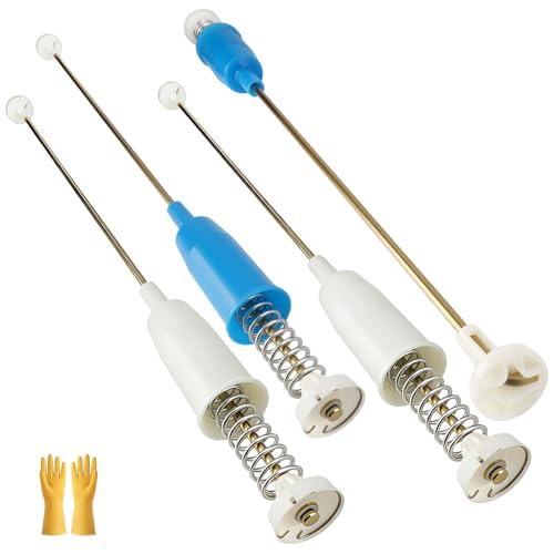 LEYURISE 4 Pack Washer Suspension Rod Kit Compatible with Frigidaire FFTW4120SW FFTW4120SW0 FFTW4120SW1 Replace#: 5304511328 5304511329 Top Load Washing Machine Shock Absorber Rod
