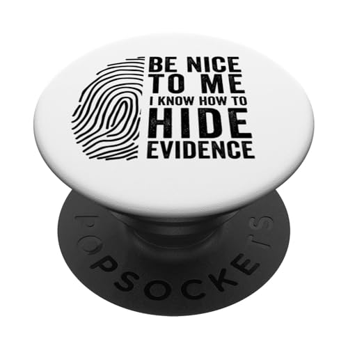 Drôle de chercheur Scientifique médico-légal, Travail de Scientifique médico-légal PopSockets PopGrip Adhésif